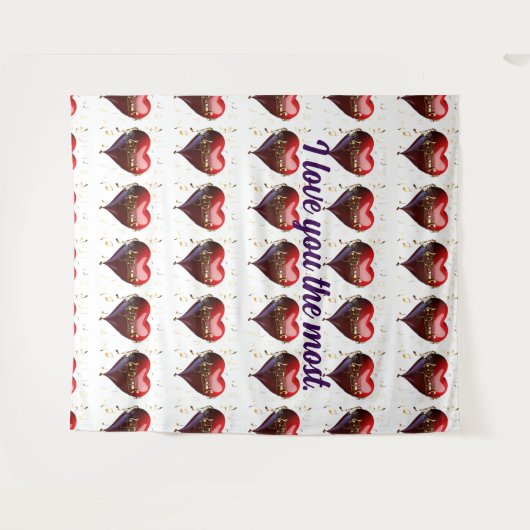 Tenture "Enserrer dans une couverture - Cadeau parfait pou (Devant (Horizontal))