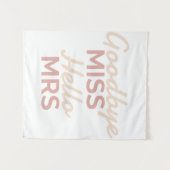 Tenture Enterrement de vie de jeune fille Adieu Mademoisel (Devant (Horizontal))