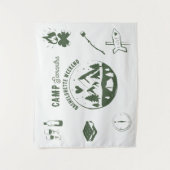 Tenture Enterrement de vie de jeune fille Camping Bach Wee (Devant)