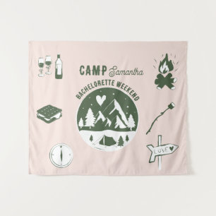 Tenture Enterrement de vie de jeune fille Camping Bach Wee