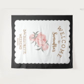 Tenture Enterrement de vie de jeune fille Floral Blush Ros (Devant (Horizontal))