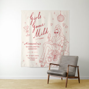 Tenture Enterrement de vie de jeune fille Girls Gone Mild