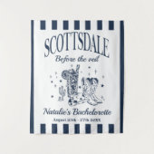 Tenture Enterrement de vie de jeune fille personnalisé à S (Devant)