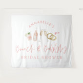 Tenture enterrement de vie de jeune fille rose fille champ (Devant (Horizontal))