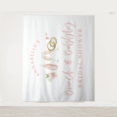 Tenture enterrement de vie de jeune fille rose girly champ (Devant)