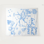 Tenture Enterrement de vie de jeune fille Ski : Derniers T (Devant (Horizontal))