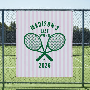 Tenture Enterrement de vie de jeune fille Tennis Dernier S
