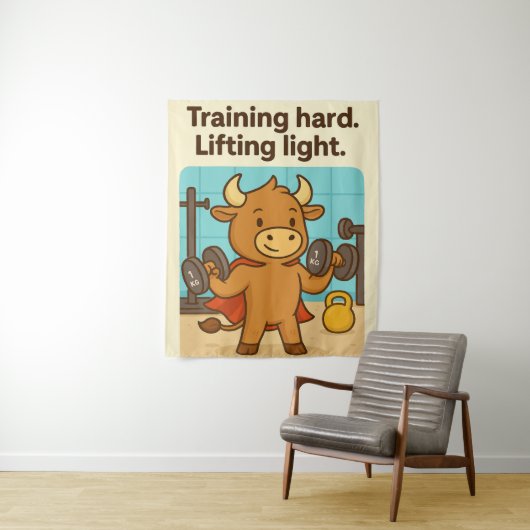 Tenture Entraînement dur, Lumière de levage - Funny Bullio (En situation)