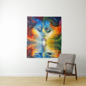 Tenture Entre miroir et mémoire (En situation)