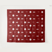 Tenture Entreprise Blanc logo du commanditaire Mur de médi (Devant (Horizontal))