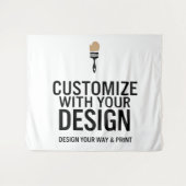 Tenture Entreprise Customisée 80x68" (Devant (Horizontal))