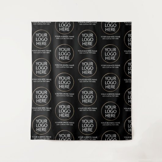 Tenture Entreprise de logo et de texte professionnels Blac (Devant)