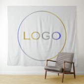 Tenture Entreprise Entreprise Unique Grand Logo sur Gris C (En situation (horizontale))