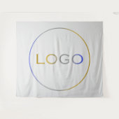 Tenture Entreprise Entreprise Unique Grand Logo sur Gris C (Devant (Horizontal))