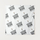 Tenture Entreprise Minimaliste Marque Personnalisé Sur Mes (Devant)