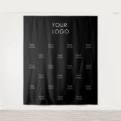 Tenture Entreprise professionnelle Logo d'entreprise Noir  (Devant)