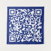 Tenture Entrez l'URL du code QR généré instantanément | Bl (Devant)