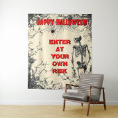 Tenture Entrez Si Vous Osez : Une Hauntion Halloween fond (En situation)