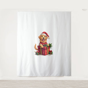 Tenture Enveloppe cadeau Golden Retriever