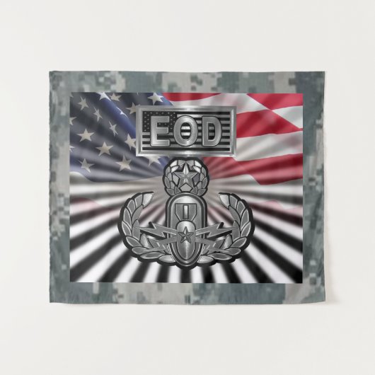 Tenture "EOD Master Blaster" Cadeau commémoratif (Devant (Horizontal))