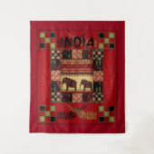 Tenture Ephapes ethniques disparates en Inde (Devant)