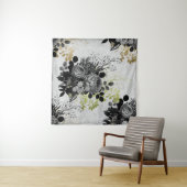 Tenture Ephemera Black & Gold Floral (En situation (horizontale))