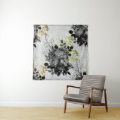 Tenture Ephemera Black & Gold Floral (En situation)