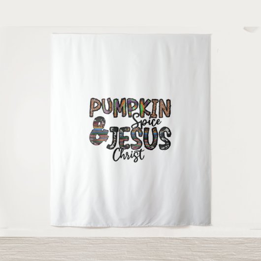 Tenture Épice citrouille Et Jésus Christ (Devant)