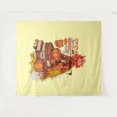 Tenture Épice citrouille et tout Nice Automne Vib poulet (Devant (Horizontal))