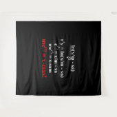 Tenture Équation mathématique Joyeux Noël (Devant (Horizontal))