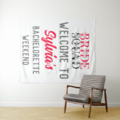 Tenture Équipe de mariée | Demoiselle d'honneur de fête de (En situation (horizontale))