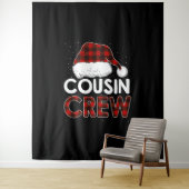 Tenture Équipe de Noël 2021 Cousin (En situation)