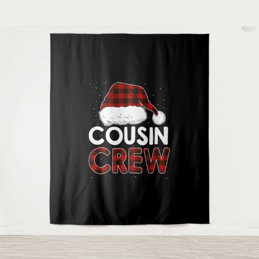 Tenture Équipe de Noël 2021 Cousin (Devant)