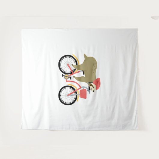 Tenture Équipe de Sloth Cycling (Devant (Horizontal))