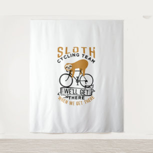 Tenture Équipe de Sloth Cycling