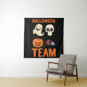 Tenture Équipe d'Halloween Squelette Citrouille Ghost Spid (En situation)