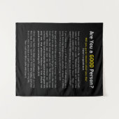 Tenture Es-tu une bonne personne ? Foi chrétienne Evangile (Devant (Horizontal))