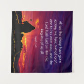 Tenture Ésaïe 53:6 (Devant (Horizontal))