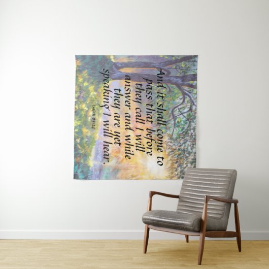 Tenture Ésaïe 65:24 (En situation (horizontale))