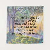 Tenture Ésaïe 65:24 (Devant)