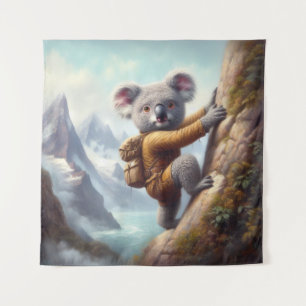 Tenture Escalade de montagne avec un koala