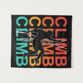 Tenture Escalade, Mountain Rock Climber Brave Aventure (Devant (Horizontal))