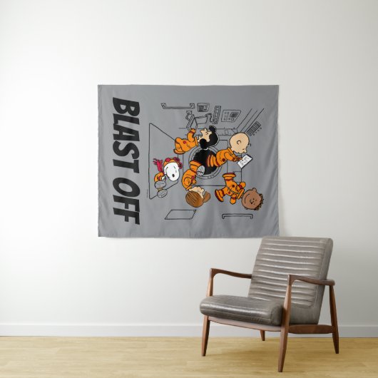 Tenture ESPACE | Bande d'arachides dans l'espace (En situation (horizontale))