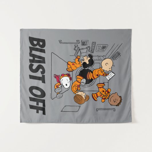 Tenture ESPACE | Bande d'arachides dans l'espace (Devant (Horizontal))