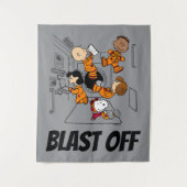 Tenture ESPACE | Bande d'arachides dans l'espace (Devant)