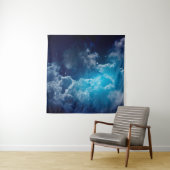 Tenture Espace ciel nocturne avec nuage et étoile, nuit, b (En situation)