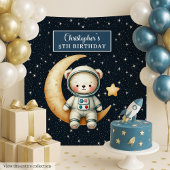 Tenture Espace Explorer Bear Backdrop pour Birthday Boy