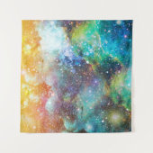 Tenture Espace futuriste, arrière - plan nébuleux étoilé. (Devant (Horizontal))