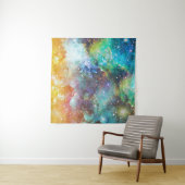 Tenture Espace futuriste, arrière - plan nébuleux étoilé. (En situation (horizontale))