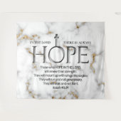 Tenture Espoir Dans Le Seigneur Écriture Verse : Ésaïe 40: (Devant (Horizontal))